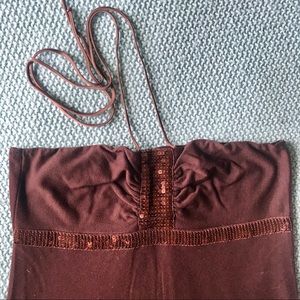 Strapless/Halter Sequined Top